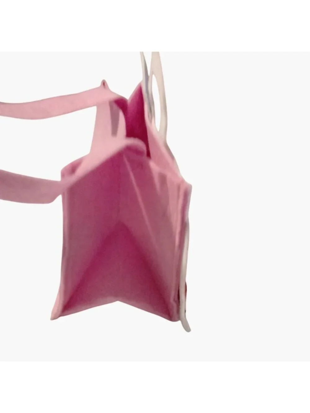 Happy Easter Pink Felt Tote Bag  Handles Truck Design